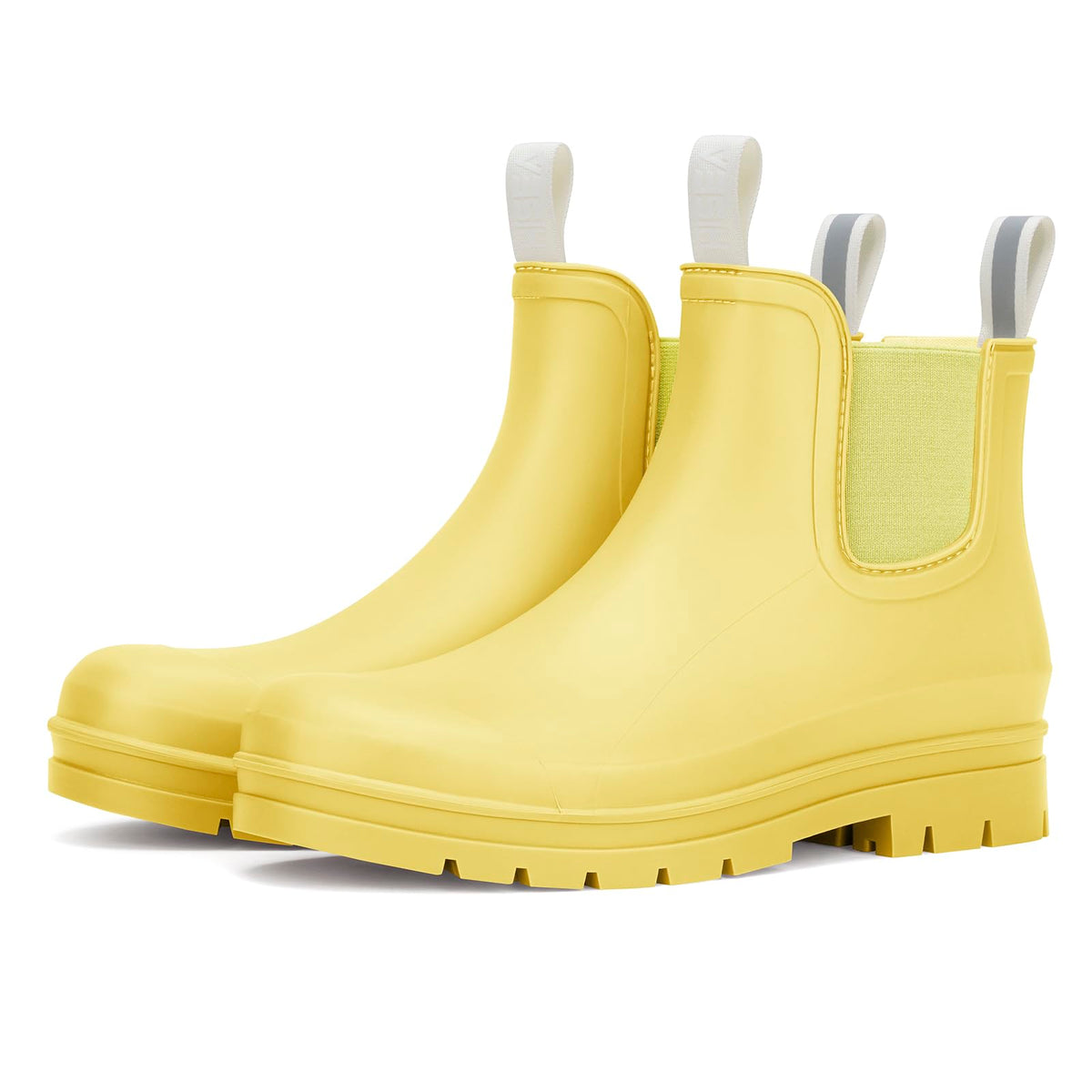 HISEA Women's Short Rain Boots Waterproof Ankle Chelsea Boots | Fashion Rubber Garden Shoes Non-Slip Matte PVC Rainboots Lightweight Outdoor Work Booties for Gardening Farming Walking