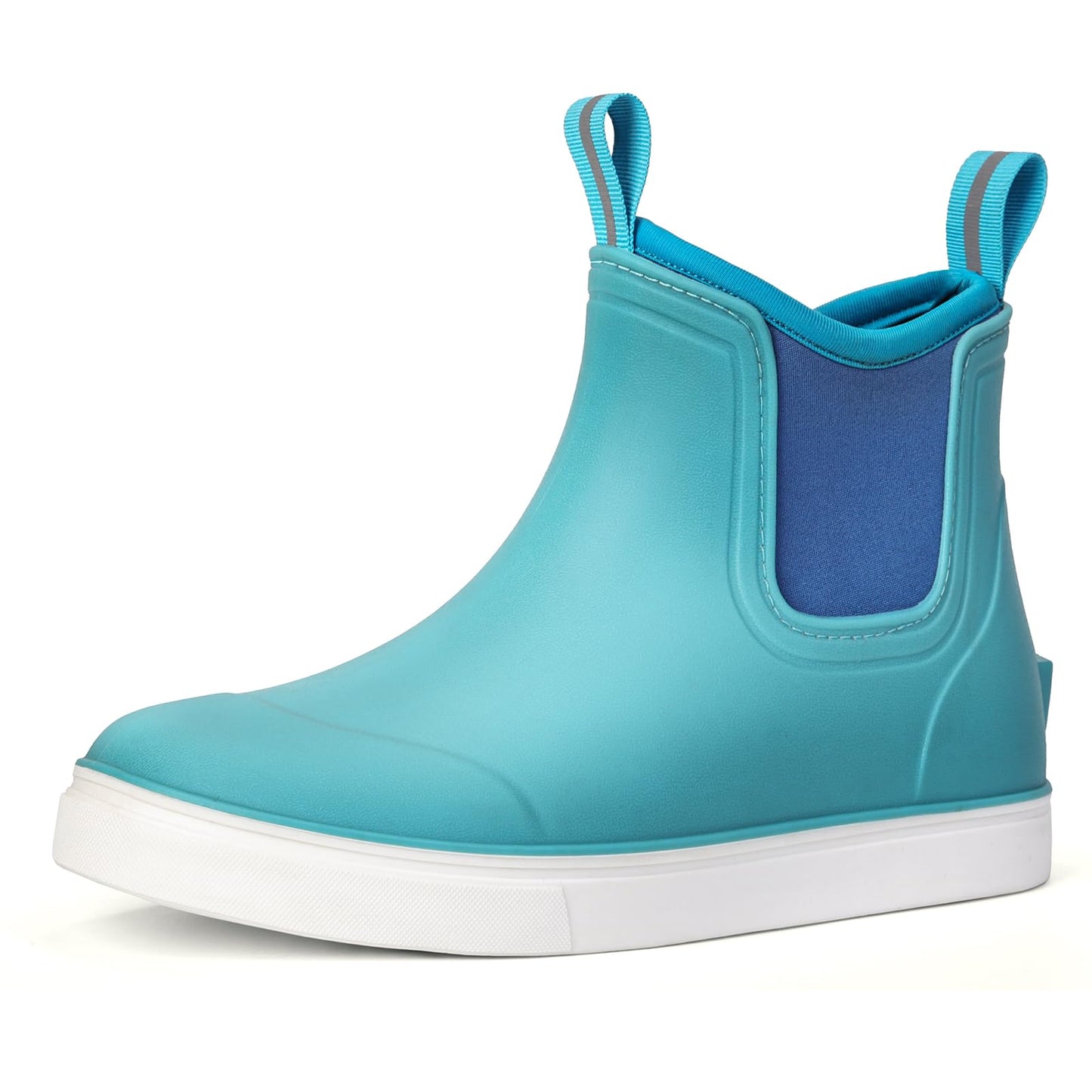 Women's Deck Boots Waterproof Ankle Rain Boots | Outdoor Fishing Garden Boots for Women, Anti-Slip Shoes, Lightweight Comfortable Work Shoes