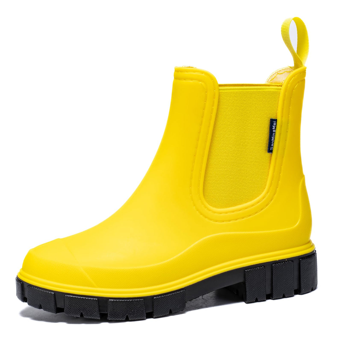 Drecage Womens Rain Boots Waterproof Rubber Garden Shoes Short Ankle Chelsea Boots Slip-Resistant
