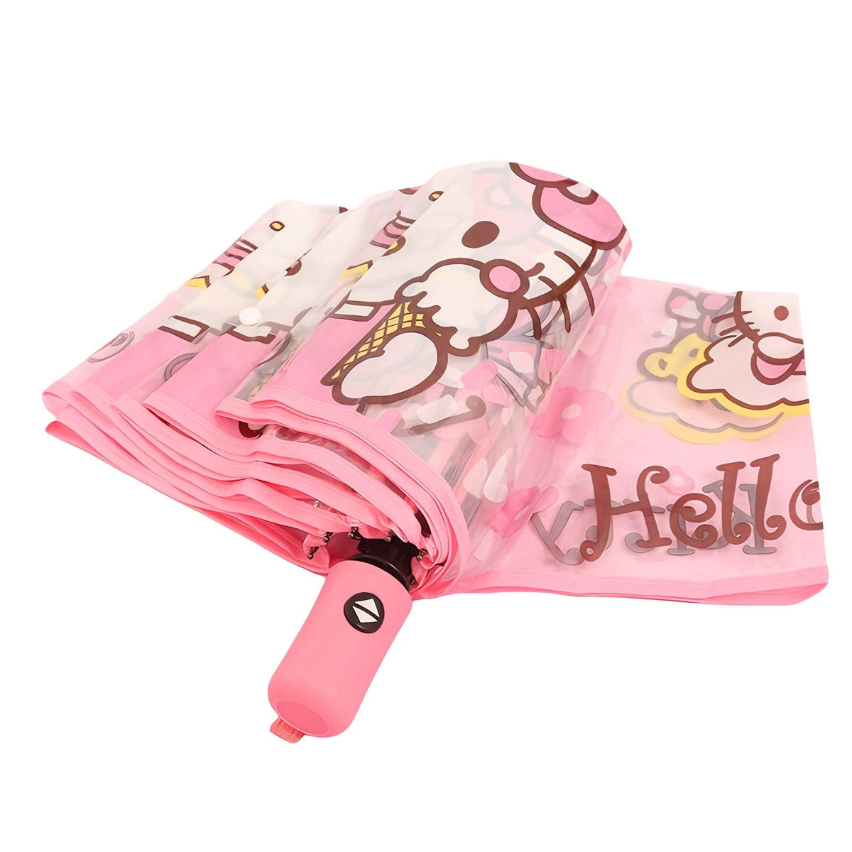 NBHUZEHUA Cute Clear Umbrella for Women Kids Girls Outdoor Travel Umbrella Compact for Rain Small Portable Folding Umbrellas