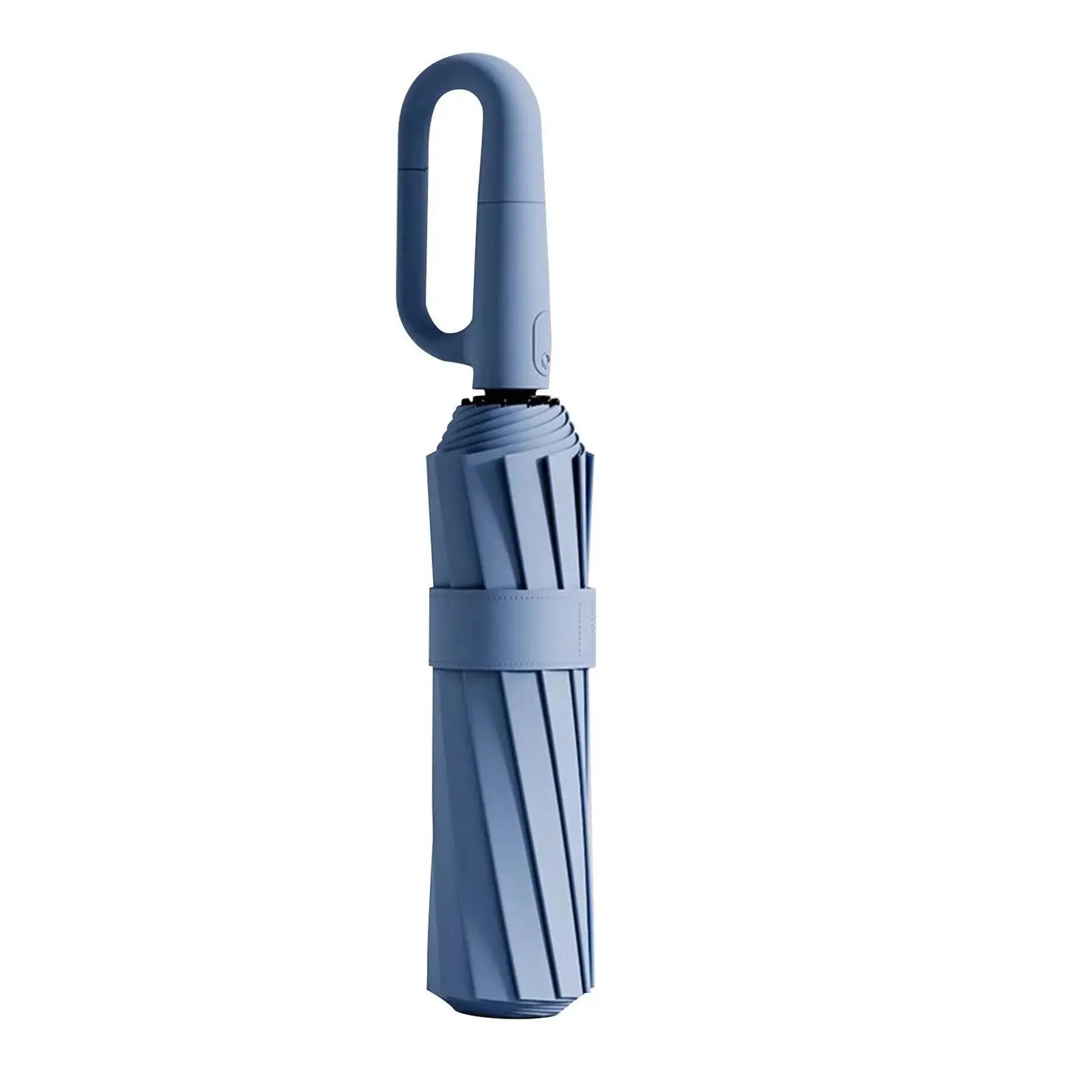 10Bones Windproof Fully Automatic Folding Umbrella with Loop Buckle UPF50+ Protable Compact Sun Rain Umbrellas for Women and Men