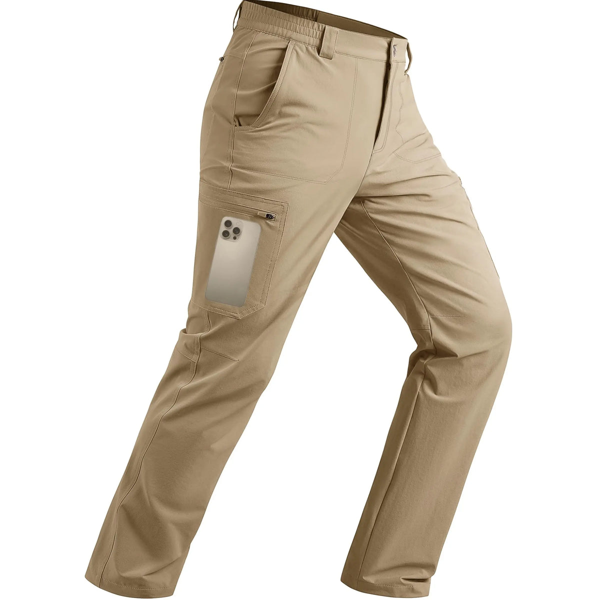 Men's Hiking Pants - Quick Dry, Lightweight, Waterproof, Breathable Plain Menswear Bottoms with Zipper, Pockets & Durable Fabric for Summer Outdoor Fishing Travel