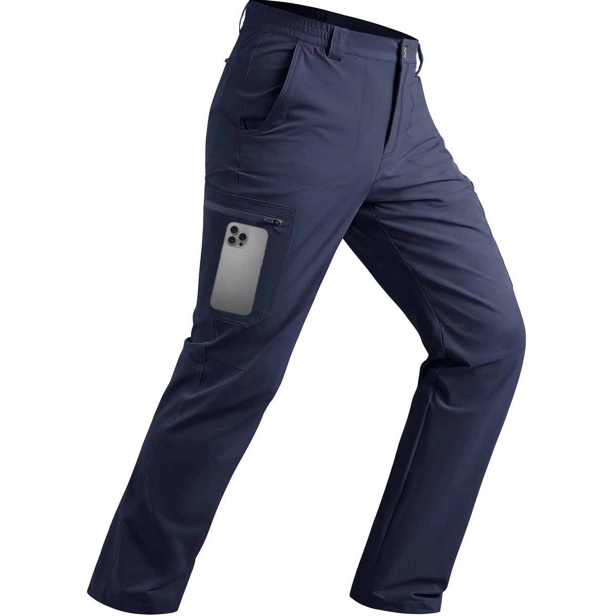 Men's Hiking Pants - Quick Dry, Lightweight, Waterproof, Breathable Plain Menswear Bottoms with Zipper, Pockets & Durable Fabric for Summer Outdoor Fishing Travel