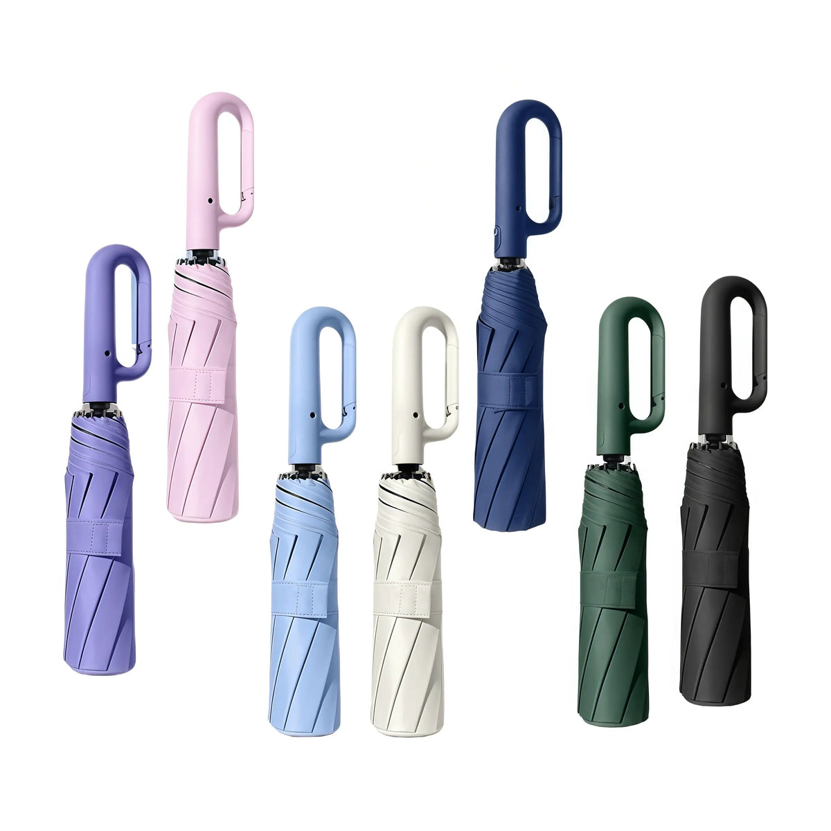 Travel Large Folding Umbrella Reinforced Double 10 Ribs Auto Open Close, UPF50 Sun Protection, Portable Backpack Umbrella For Men Women, Windproof Waterproof Durable Travel Umbrella, Ship Within 24H