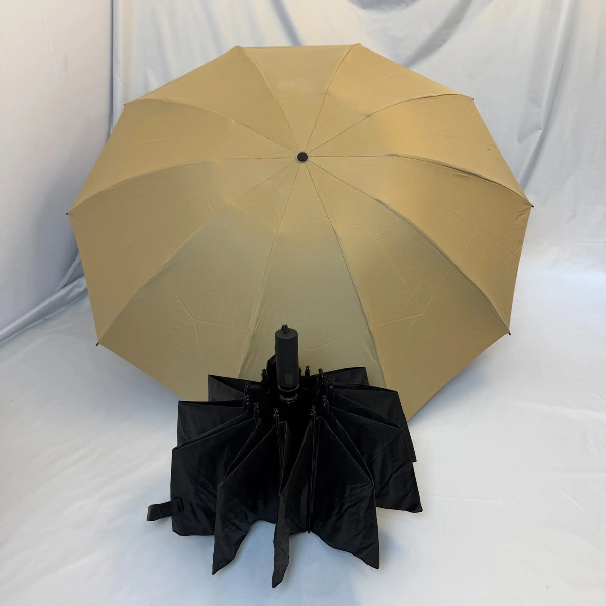 Large Auto Open Close Folding Umbrella with Loop Handle, Waterproof Portable Rain Umbrella for Car, Outdoor & Travel