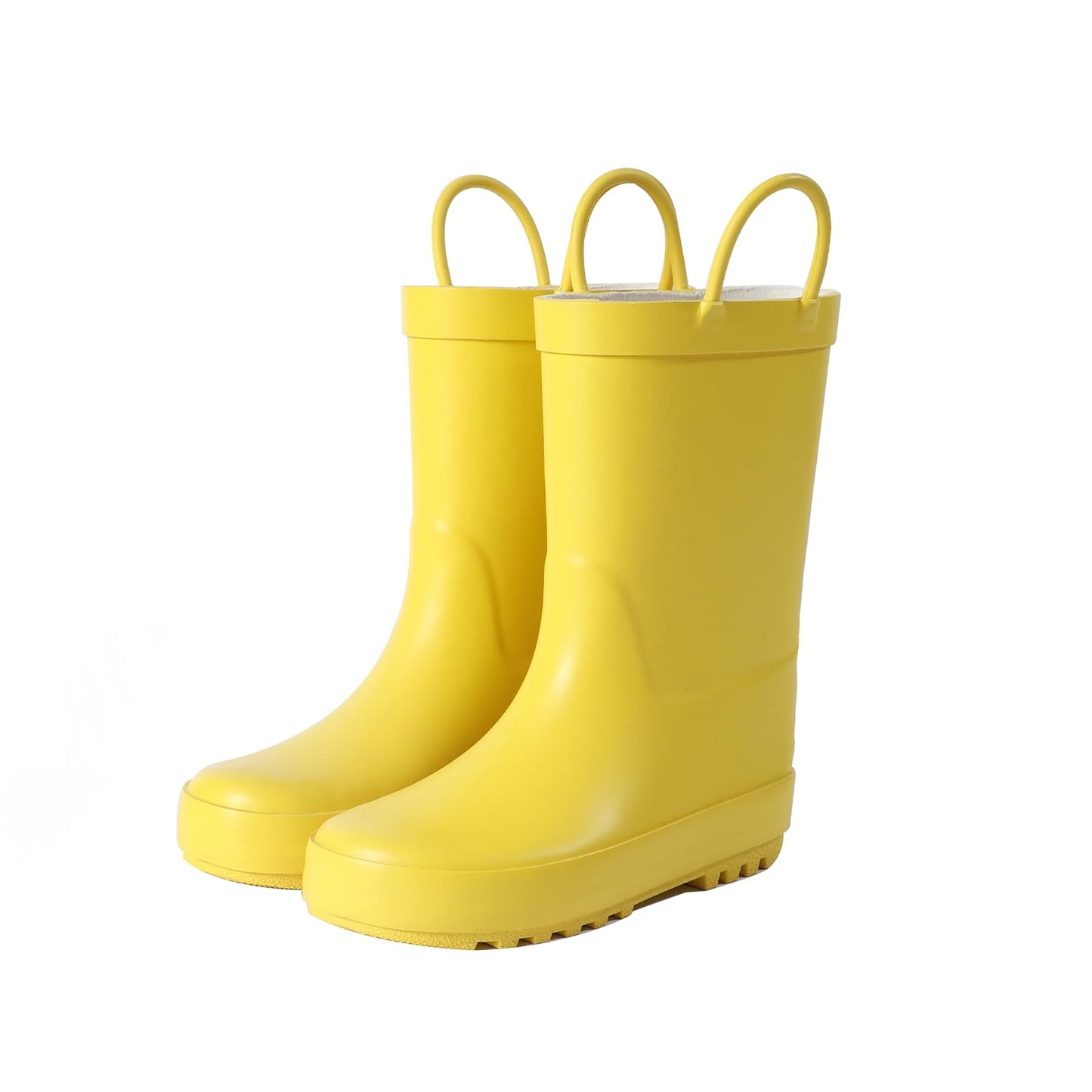Hbxooxts Kids Rain Boots - Toddler Waterproof Rubber Kids Rain Boots for Girls and Boys with Fun Patterns and Easy-On Handles