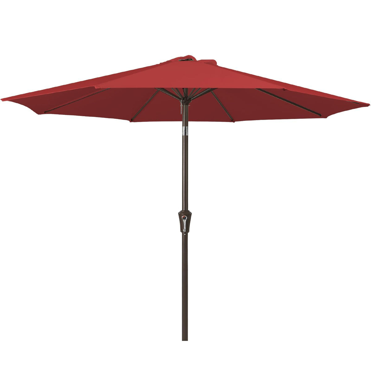 JEAREY 9FT Outdoor Patio Umbrella, Market Umbrella, Dark Blue | Outdoor Table Umbrellas with 8 Sturdy, Tilt & Crank UV Protection Waterproof for Garden, Deck, Backyard, Pool