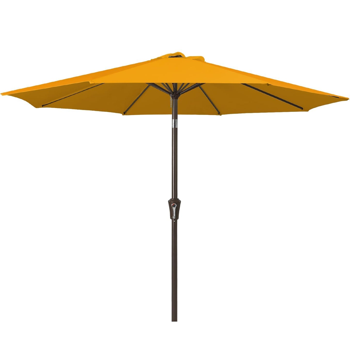 JEAREY 9FT Outdoor Patio Umbrella, Market Umbrella, Dark Blue | Outdoor Table Umbrellas with 8 Sturdy, Tilt & Crank UV Protection Waterproof for Garden, Deck, Backyard, Pool