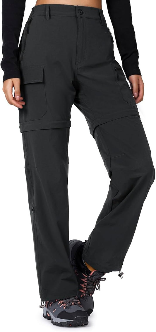 Cycorld Women's Convertible Hiking Pants Lightweight | Breathable, Quick Dry, Water Resistant, Stretch, 3-in-1, Zip off, All-Weather Adaptable, Ideal for Outdoor, Travel & Daily