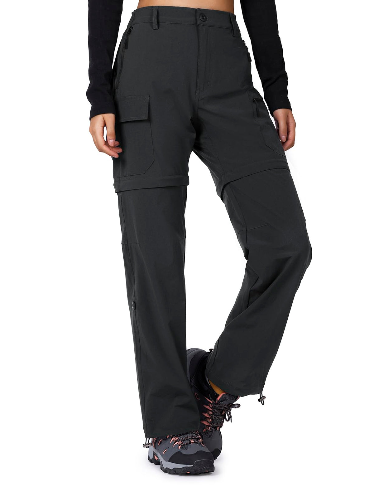 Cycorld Women's Convertible Hiking Pants Lightweight | Breathable, Quick Dry, Water Resistant, Stretch, 3-in-1, Zip off, All-Weather Adaptable, Ideal for Outdoor, Travel & Daily