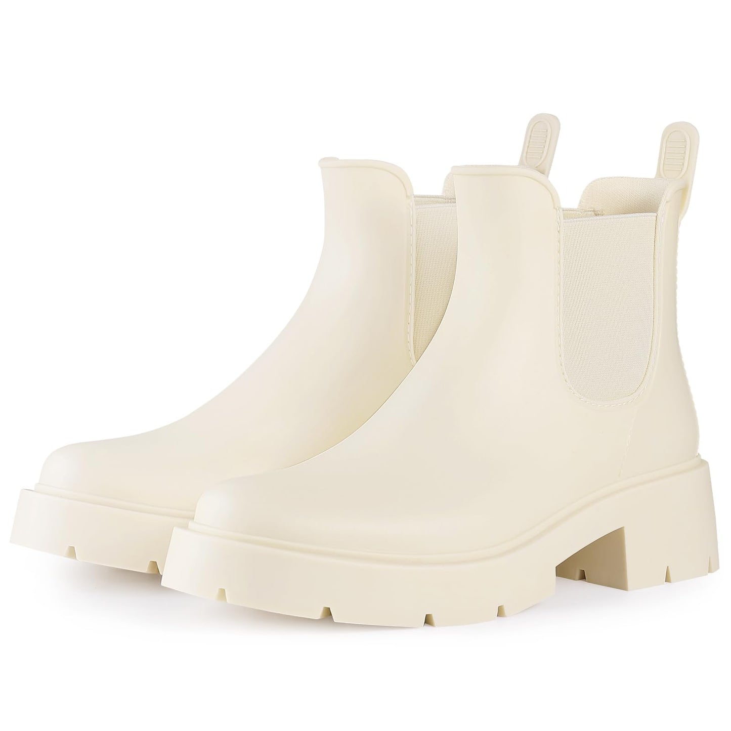 Asgard Women's Ankle Rain Boots Waterproof Chelsea Boots | Stylish Matte Finish, Easy On&Off, Non Slip, Ideal for Rainy Commute