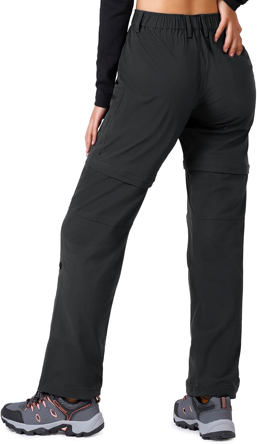 Cycorld Women's Convertible Hiking Pants Lightweight | Breathable, Quick Dry, Water Resistant, Stretch, 3-in-1, Zip off, All-Weather Adaptable, Ideal for Outdoor, Travel & Daily
