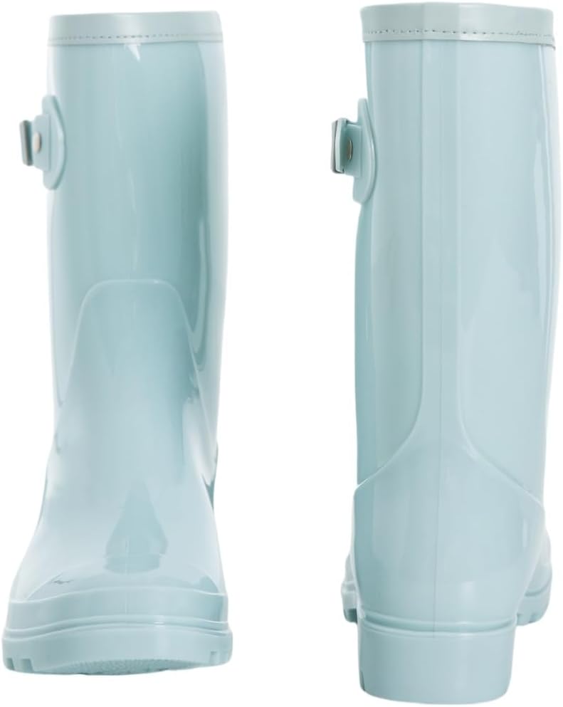 Women's Mid Calf Rain Boots Waterproof Fashion Garden Shoes Anti-slipping Rainboots For Women Comfortable Insole Light Rain Shoes