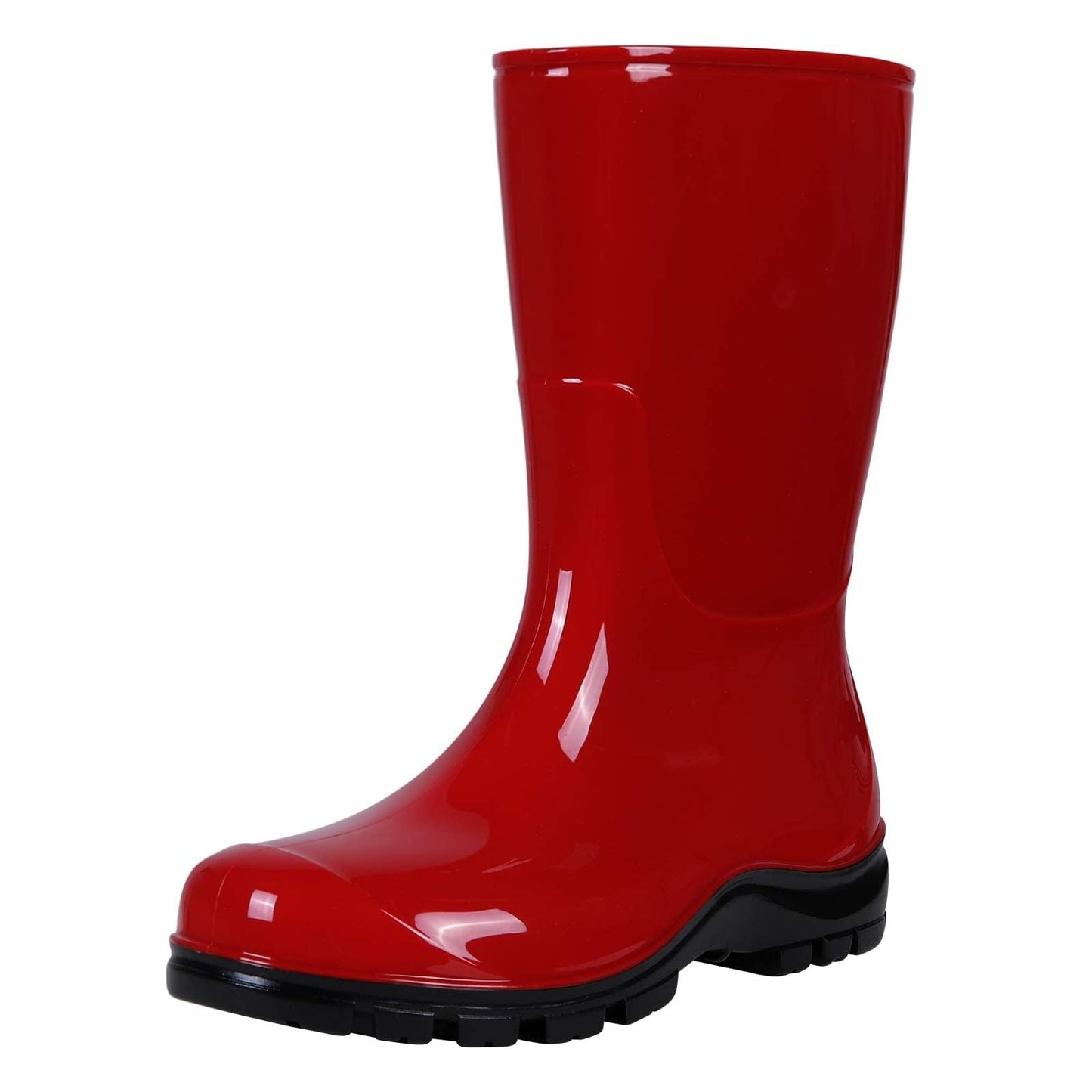 Asgard Women's Mid Calf Rain Boots Printed Waterproof Rubber Boots Short Garden Shoes