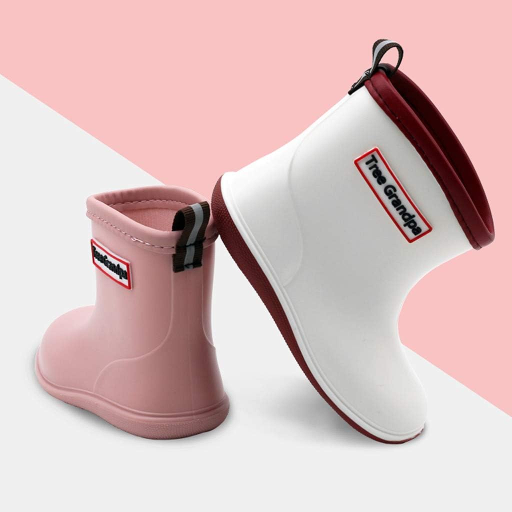 Toddler Rain Boots Kids Rain Shoes for Boys Girls Lightweight Breathable | Waterproof Shoes Comfortable,Easy-on,Soft,Flexible,Removable Insole,Non-Slip Outsole