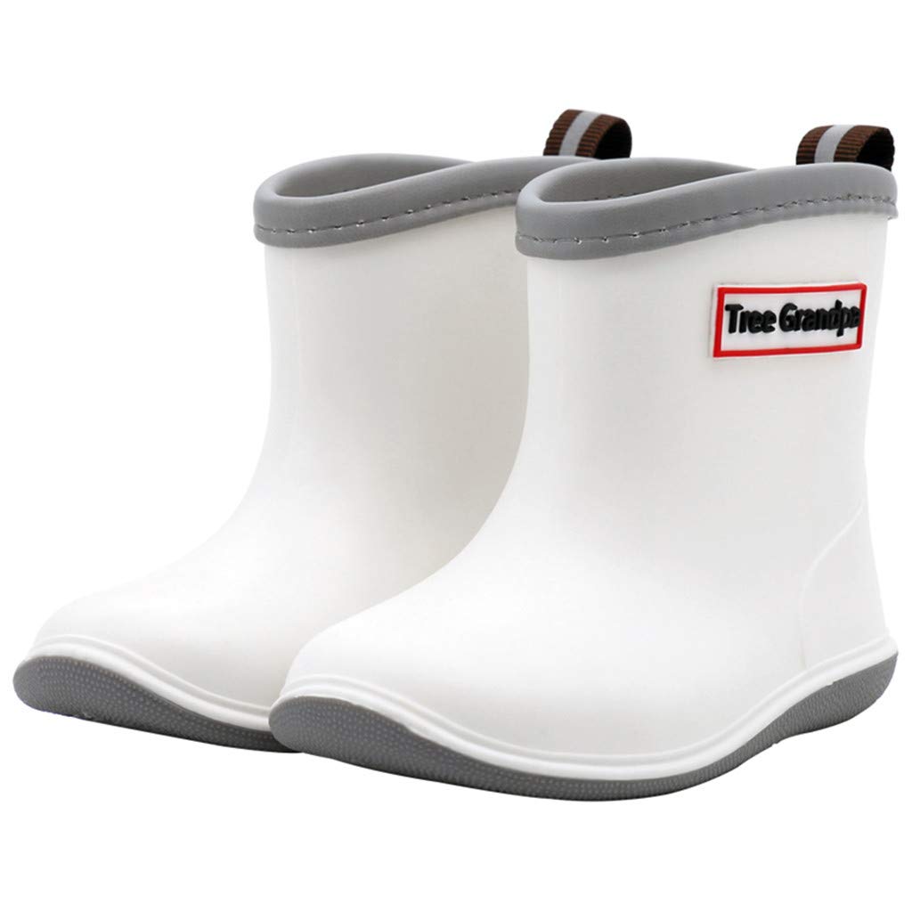 Toddler Rain Boots Kids Rain Shoes for Boys Girls Lightweight Breathable | Waterproof Shoes Comfortable,Easy-on,Soft,Flexible,Removable Insole,Non-Slip Outsole