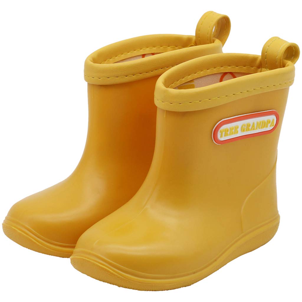 Toddler Rain Boots Kids Rain Shoes for Boys Girls Lightweight Breathable | Waterproof Shoes Comfortable,Easy-on,Soft,Flexible,Removable Insole,Non-Slip Outsole