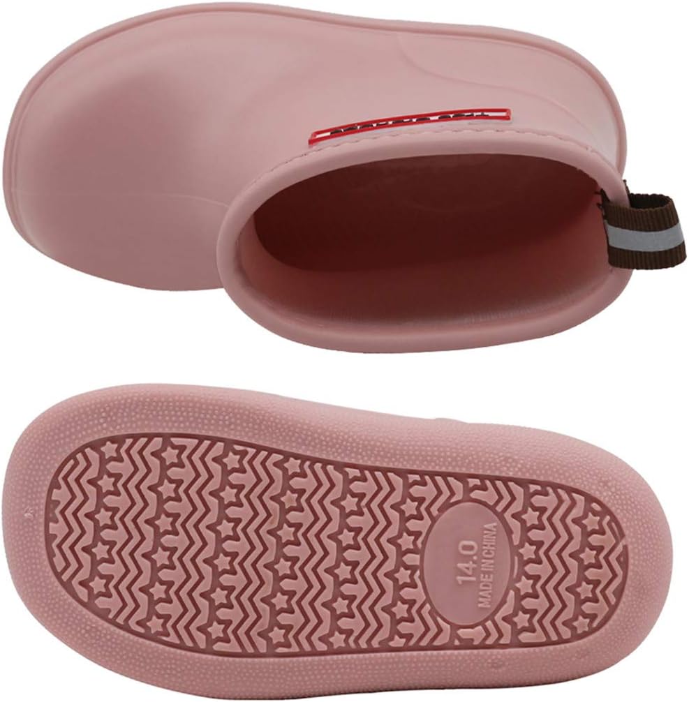 Toddler Rain Boots Kids Rain Shoes for Boys Girls Lightweight Breathable | Waterproof Shoes Comfortable,Easy-on,Soft,Flexible,Removable Insole,Non-Slip Outsole