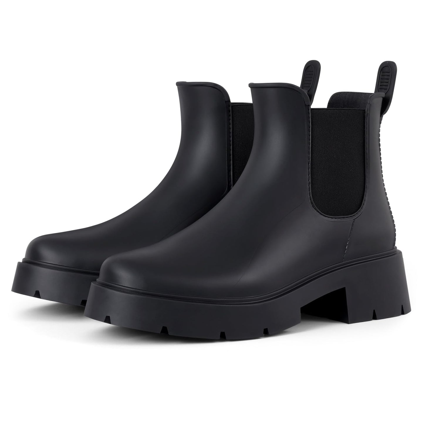 Asgard Women's Ankle Rain Boots Waterproof Chelsea Boots | Stylish Matte Finish, Easy On&Off, Non Slip, Ideal for Rainy Commute
