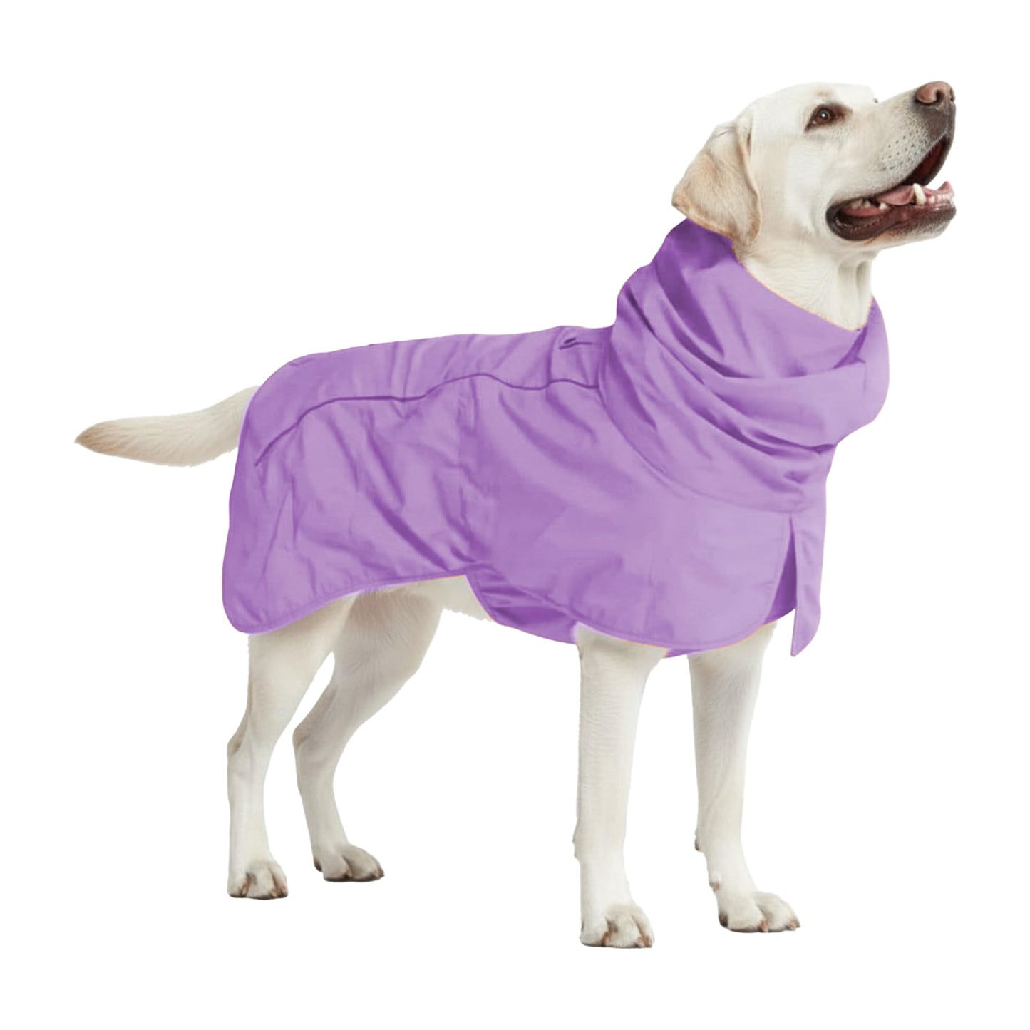 Spark Paws Dog Raincoat - Waterproof Rain Jacket w/Hood, Full Coverage | Waterproof Coat Covers Full Body incl. Belly - Reflective, Covered Harness Holes, Lightweight, Small, Medium & Large Dogs