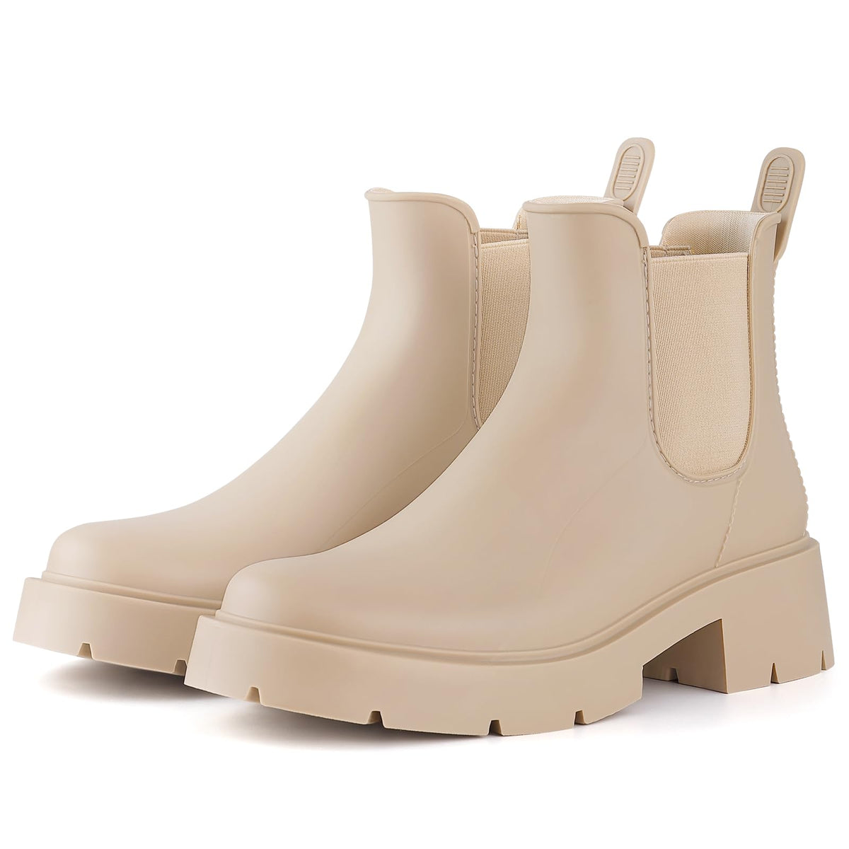 Asgard Women's Ankle Rain Boots Waterproof Chelsea Boots | Stylish Matte Finish, Easy On&Off, Non Slip, Ideal for Rainy Commute