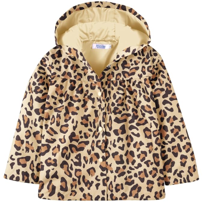 Arshiner Toddler Girls Waterproof Hooded Coat Jacket Outwear Raincoat