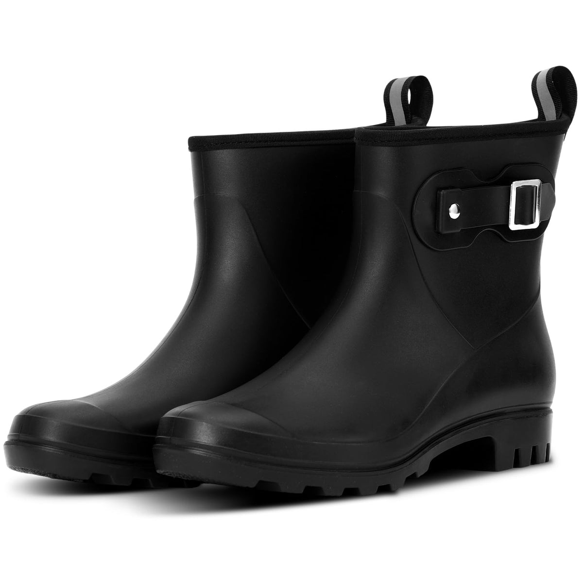 Short Rain Boots for Women Waterproof Chelsea Ankle Rubber Garden Shoe | Non-Slip Rubber Boots Lightweight Outdoor Gardening Shoes Work Booties with Arch Support Removable Comfort Insole