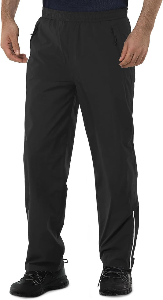 33,000ft Men's Rain Pants Waterproof Lightweight Outdoor Rain Over Pants