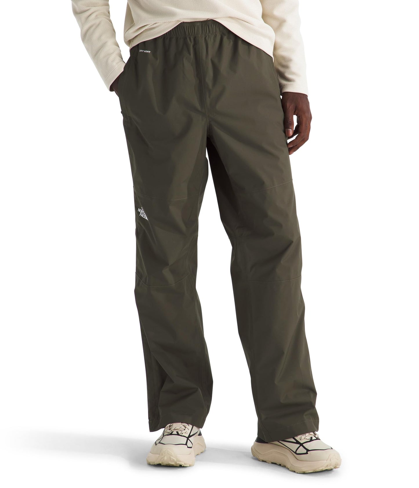 The North Face Men's Antora Rain Pant - Breathable & Waterproof Hiking Pants, Elastic Waistband, Adjustable Drawcord