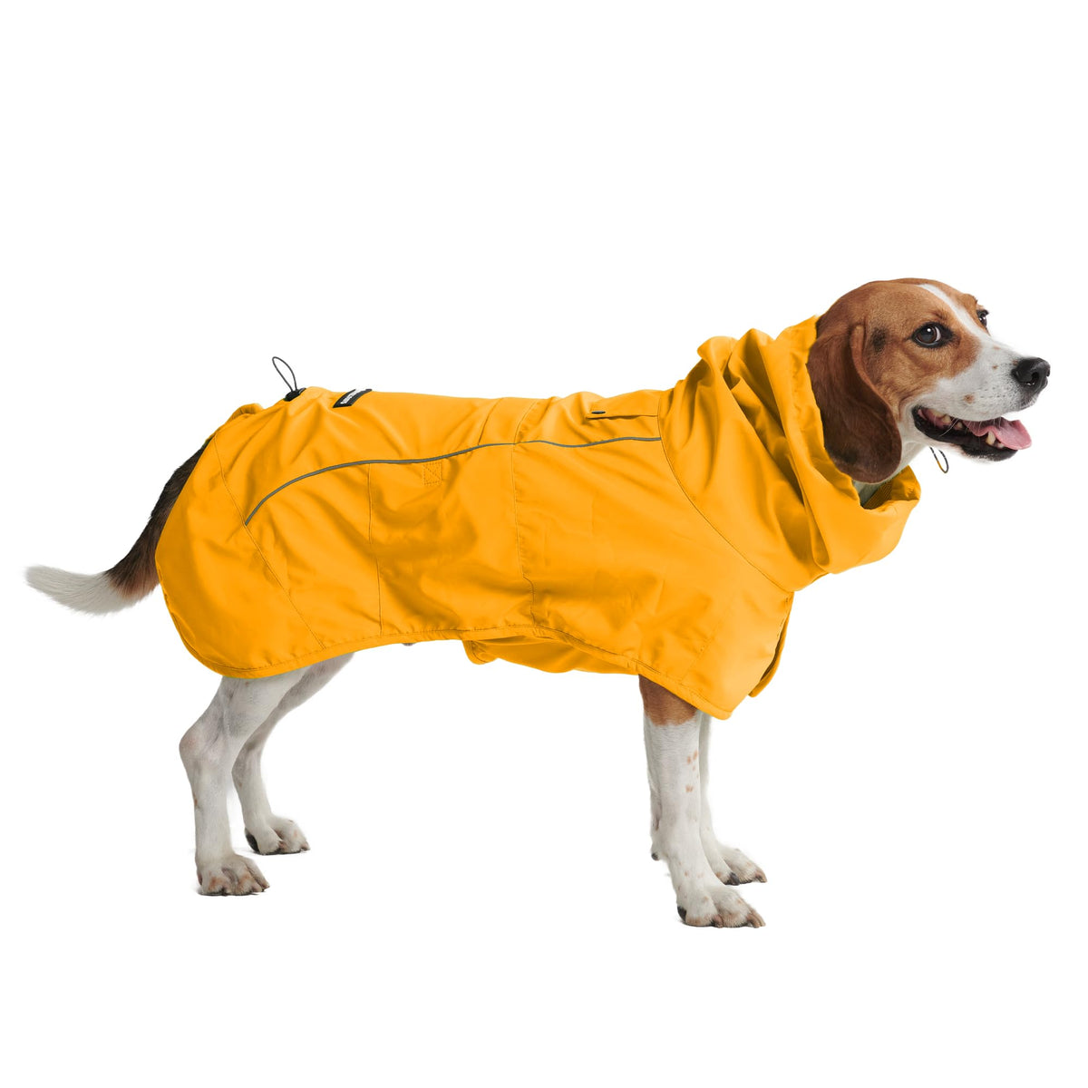 Spark Paws Dog Raincoat - Waterproof Rain Jacket w/Hood, Full Coverage | Waterproof Coat Covers Full Body incl. Belly - Reflective, Covered Harness Holes, Lightweight, Small, Medium & Large Dogs