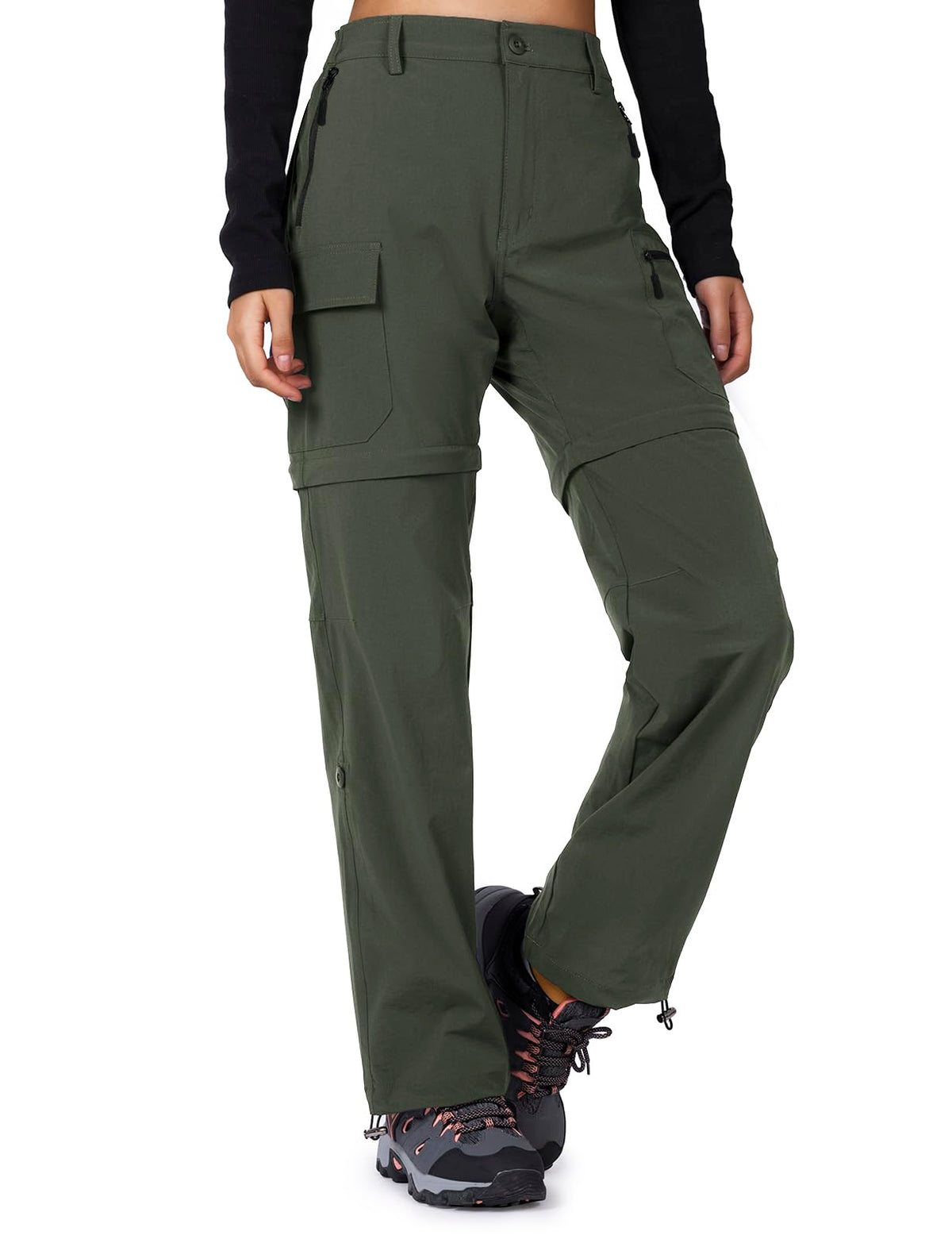 Cycorld Women's Convertible Hiking Pants Lightweight | Breathable, Quick Dry, Water Resistant, Stretch, 3-in-1, Zip off, All-Weather Adaptable, Ideal for Outdoor, Travel & Daily
