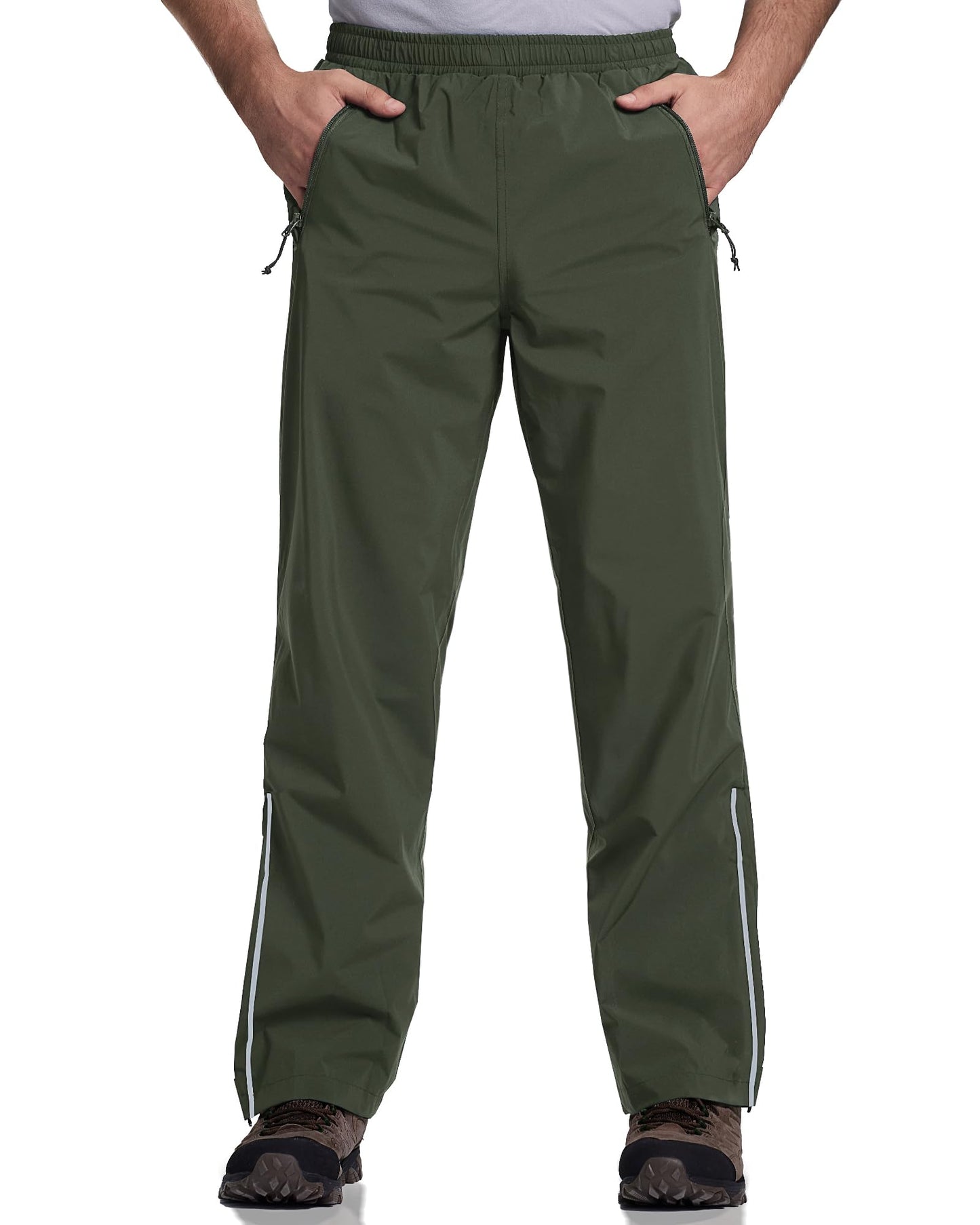 33,000ft Men's Rain Pants Waterproof Lightweight Outdoor Rain Over Pants