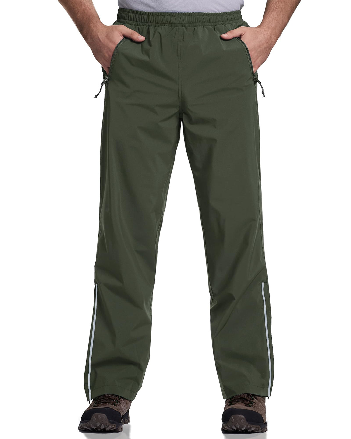 33,000ft Men's Rain Pants Waterproof Lightweight Outdoor Rain Over Pants