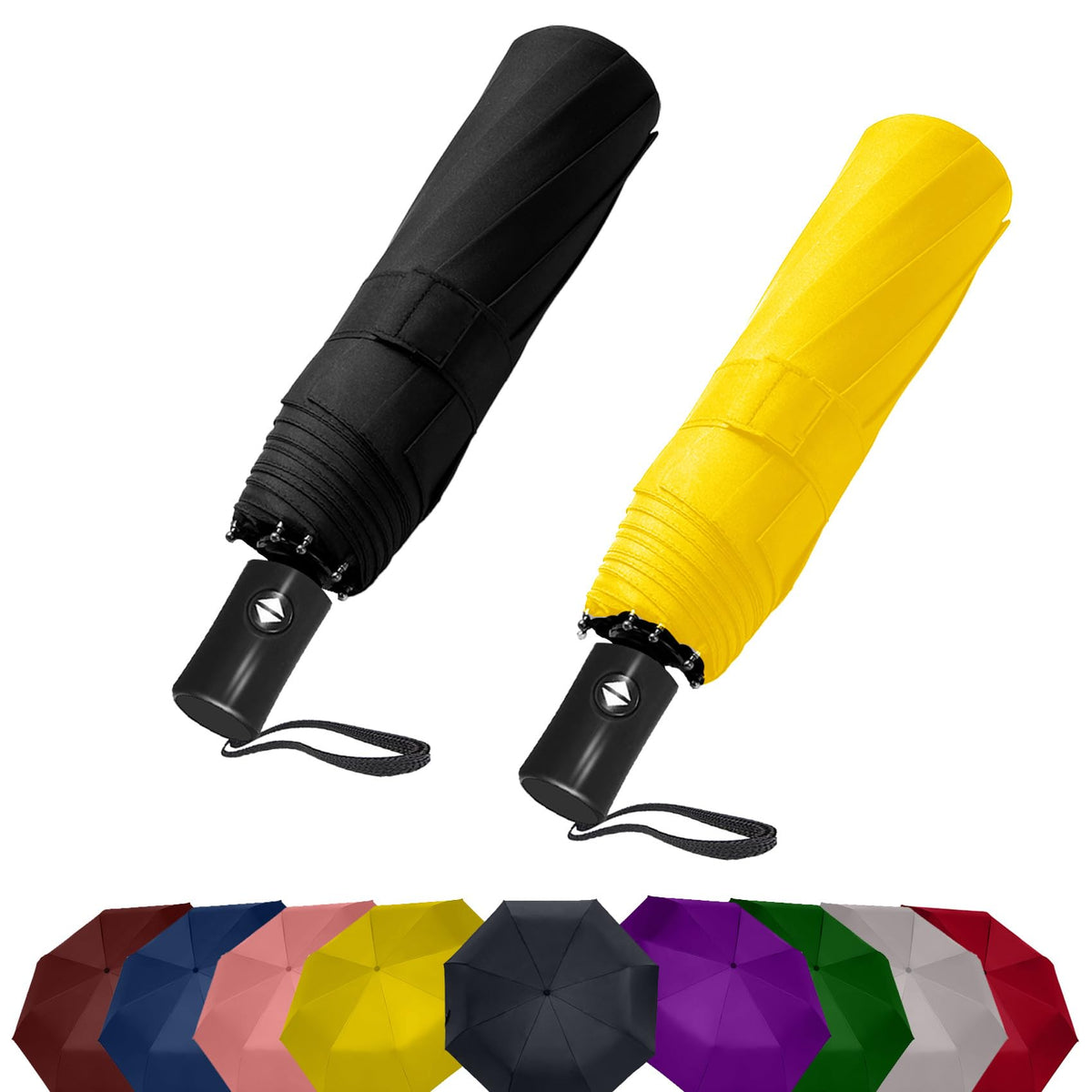 Compact Travel Umbrella - Windproof Auto Open/Close, Small Folding Umbrella for Rain & Sun with UPF50+ - Lightweight Frame, Waterproof - Fits Backpack, Purse, Suitcase.(Garden Butterfly)