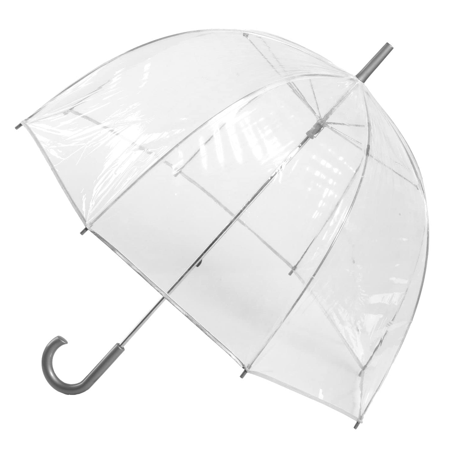 Totes Adult Bubble Umbrella with Dome Canopy and Lightweight Wind and Rain Protection