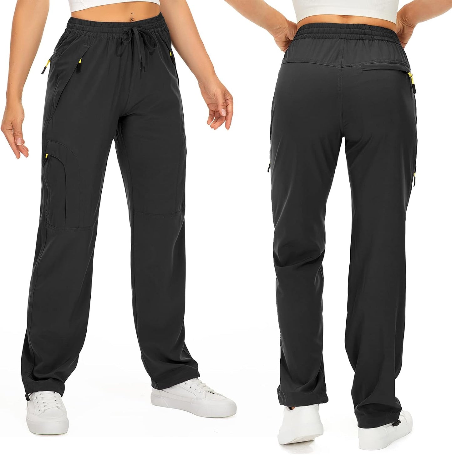 Toomett Women‘s Hiking Cargo Pants UPF 50 Quick Dry with Zipper Pockets | Lightweight, Travel, Golf, Safari,sun protection,water resistant