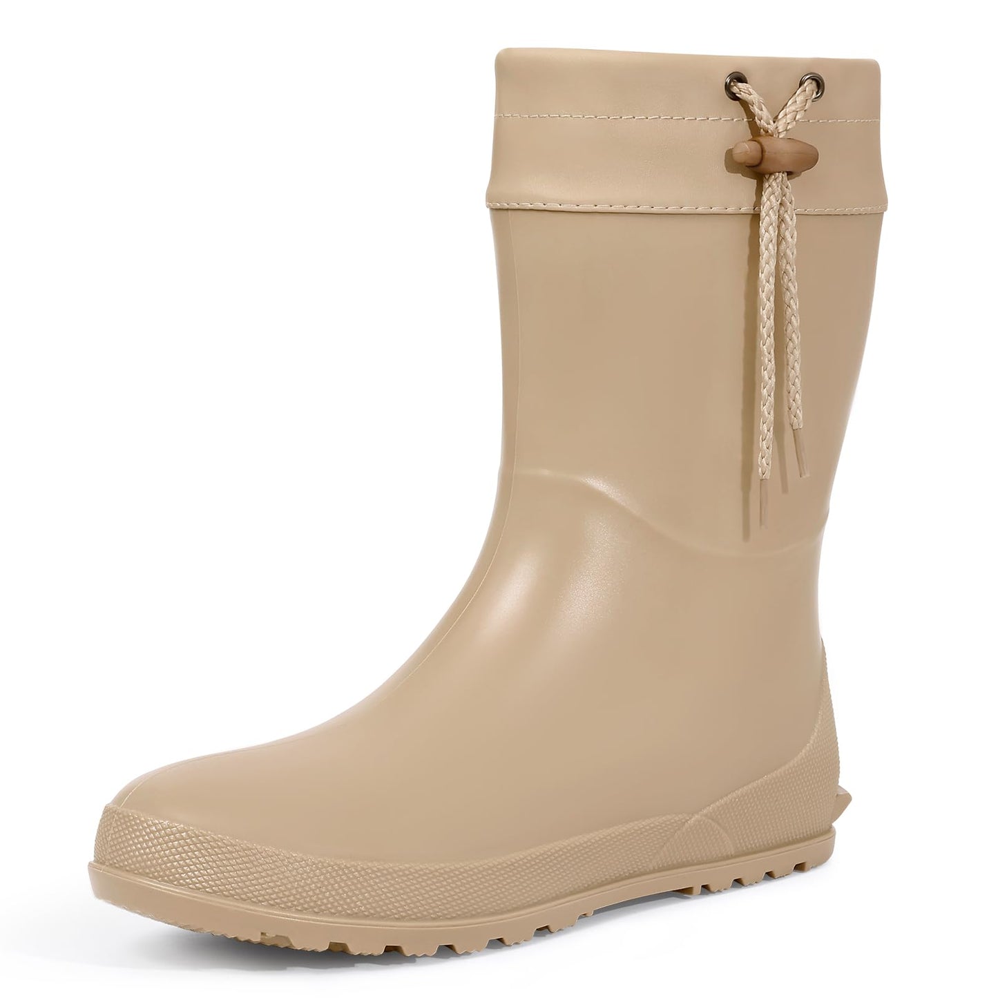Asgard Women's Mid Calf Rain Boots Collar Gardening Boots Ultra Lightweight Portable Garden Shoes | Ultra-soft Waterproof Garden Shoes, Foldable Adjustable Collar Rubber Short Boots
