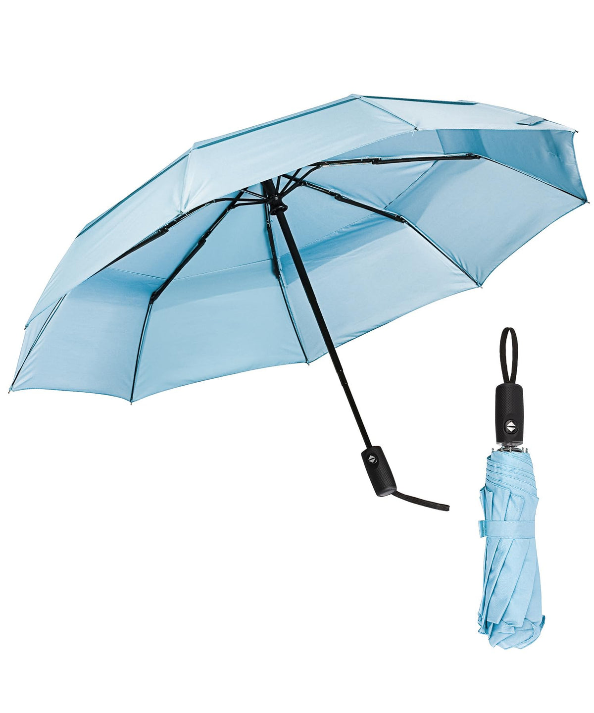 Mr. Pen- Windproof Travel Umbrella, Small Water-Resistant Automatic Folding Umbrella for Rain and Sun, Light, Compact and Portable for Women & Men, Fits Car & Backpack