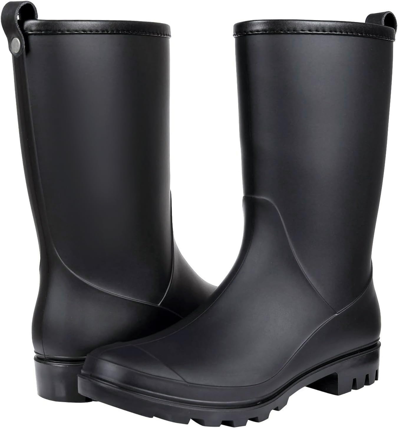 Asgard Women's Mid Calf Rain Boots Waterproof Garden Slip on Rubber Boots | Lightweight, Non Slip, Ideal for Farm Work, Gardening, Rainy Days