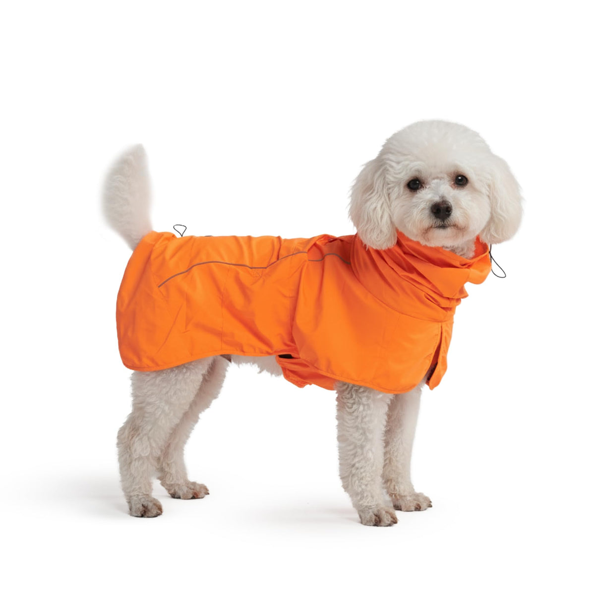 Spark Paws Dog Raincoat - Waterproof Rain Jacket w/Hood, Full Coverage | Waterproof Coat Covers Full Body incl. Belly - Reflective, Covered Harness Holes, Lightweight, Small, Medium & Large Dogs