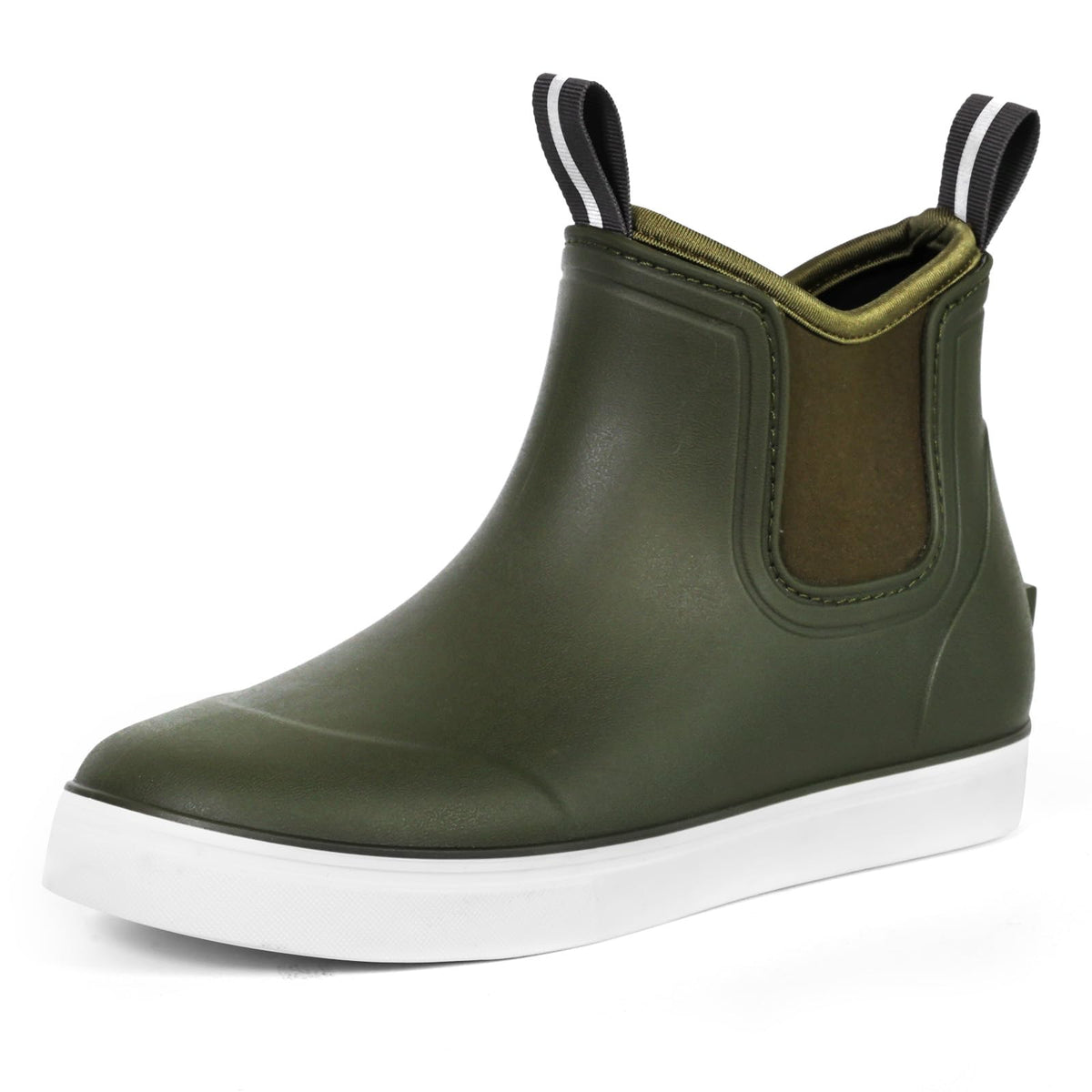 Women's Deck Boots Waterproof Ankle Rain Boots | Outdoor Fishing Garden Boots for Women, Anti-Slip Shoes, Lightweight Comfortable Work Shoes