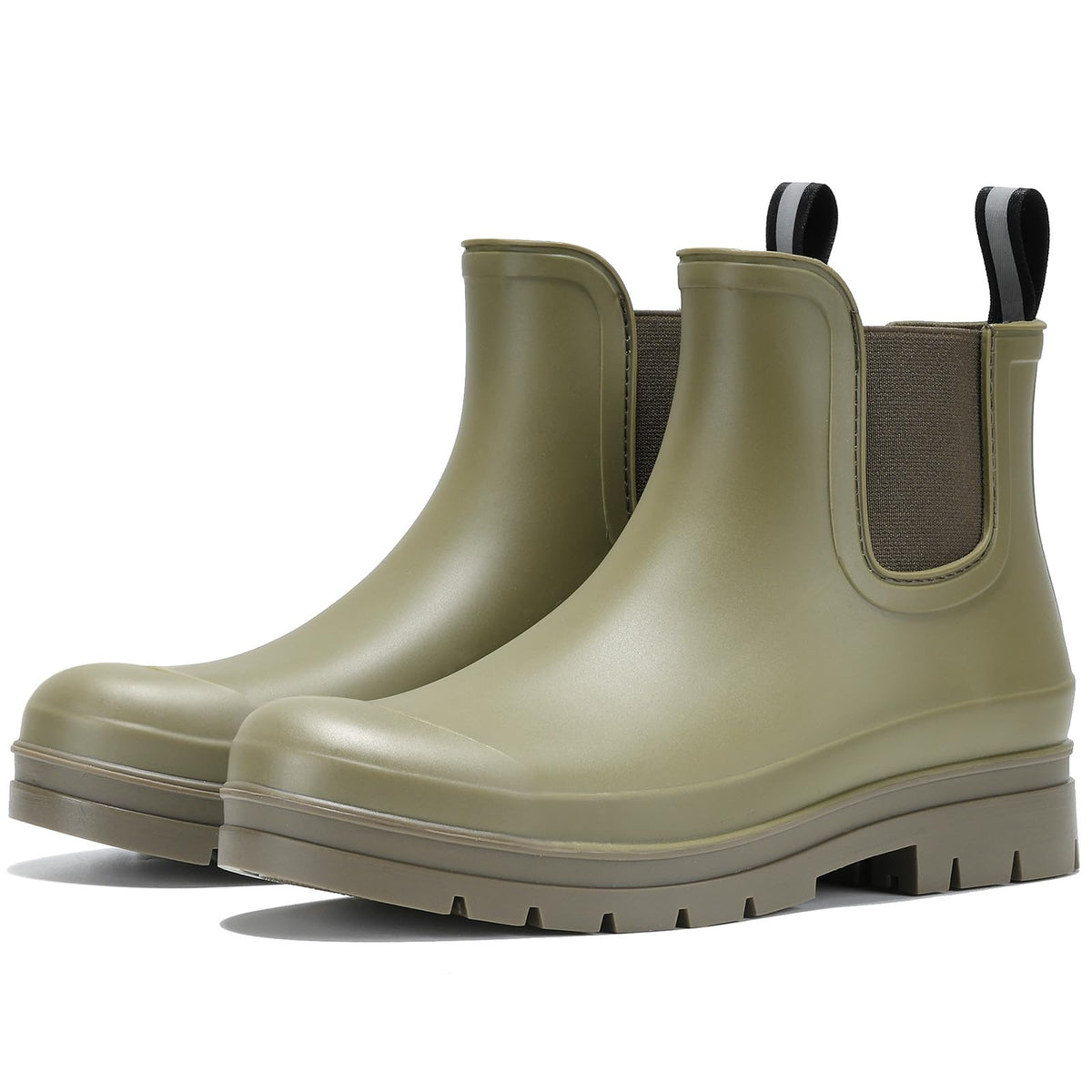 Furuian Women's Ankle Rain Boots Waterproof Chelsea Rain Boots Rubber Boots Women Short Garden Boots Anti Slip Outdoor Lightweight Work Booties