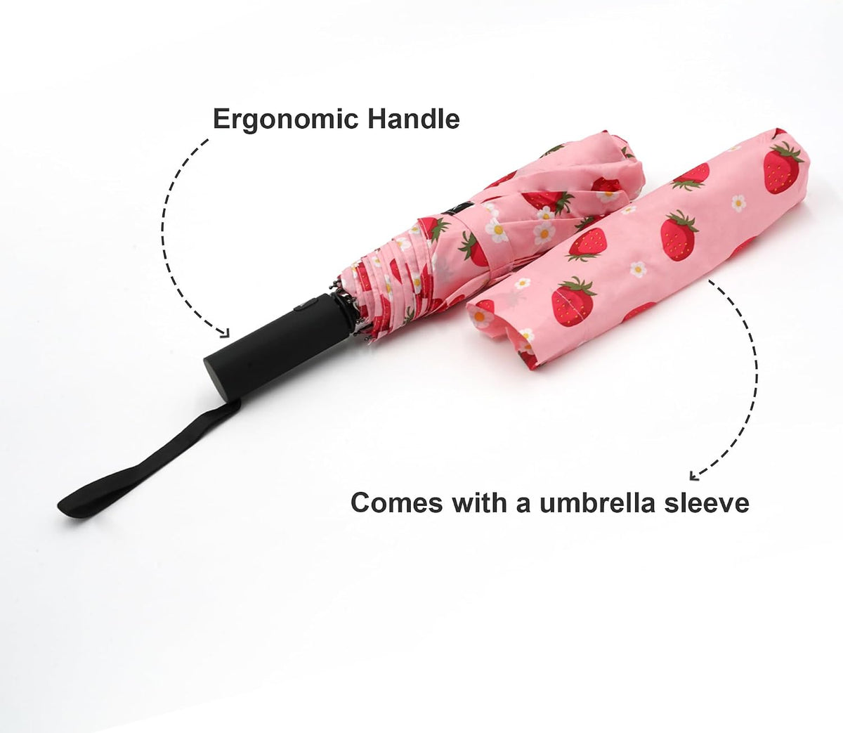 Compact Travel Umbrella with Auto Open – Windproof Folding Umbrella, Lightweight & Portable for Rain