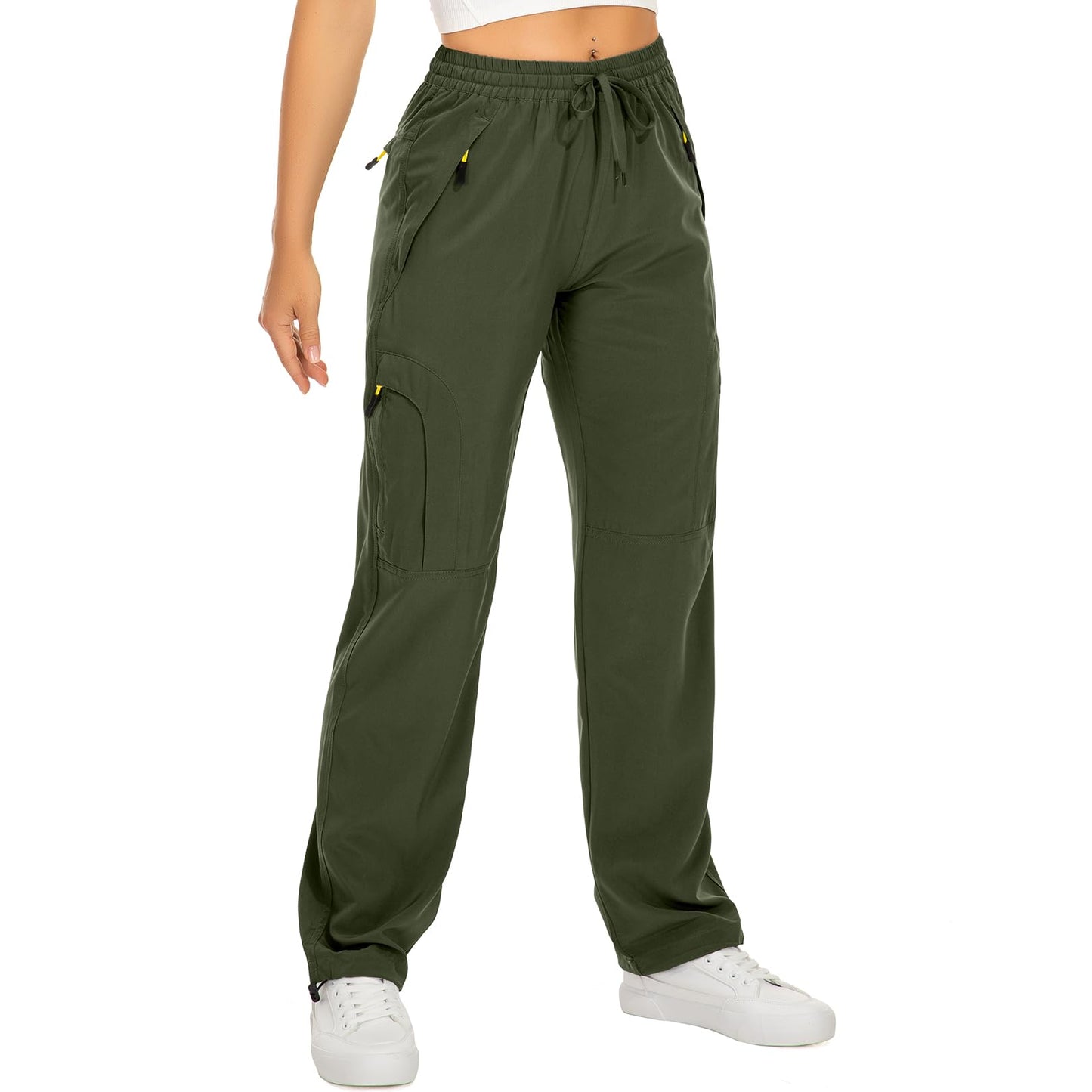 Toomett Women‘s Hiking Cargo Pants UPF 50 Quick Dry with Zipper Pockets | Lightweight, Travel, Golf, Safari,sun protection,water resistant