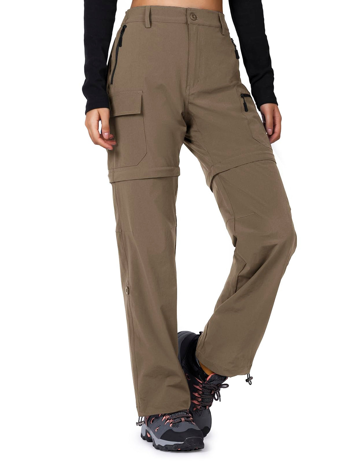 Cycorld Women's Convertible Hiking Pants Lightweight | Breathable, Quick Dry, Water Resistant, Stretch, 3-in-1, Zip off, All-Weather Adaptable, Ideal for Outdoor, Travel & Daily