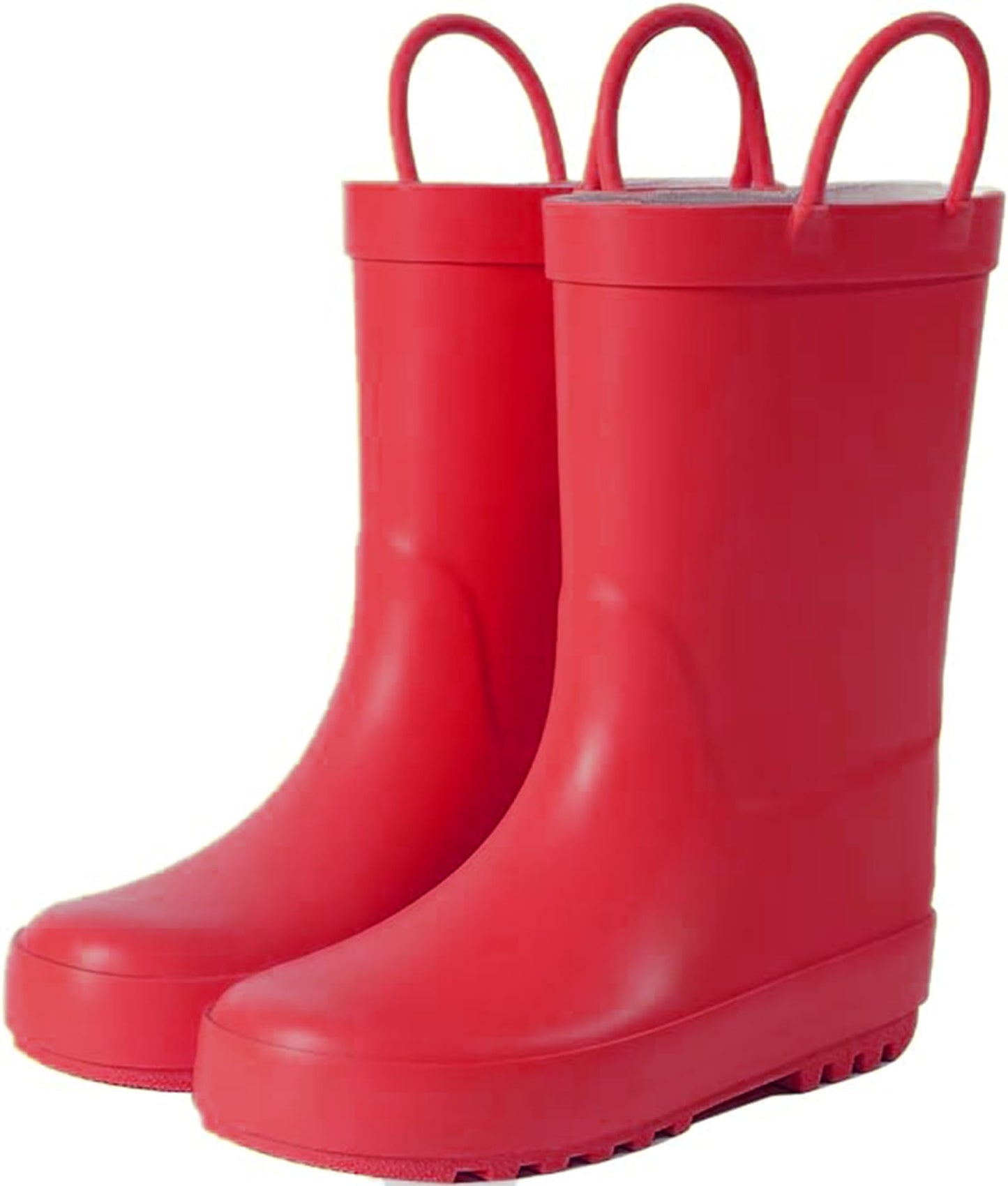 Hbxooxts Kids Rain Boots - Toddler Waterproof Rubber Kids Rain Boots for Girls and Boys with Fun Patterns and Easy-On Handles