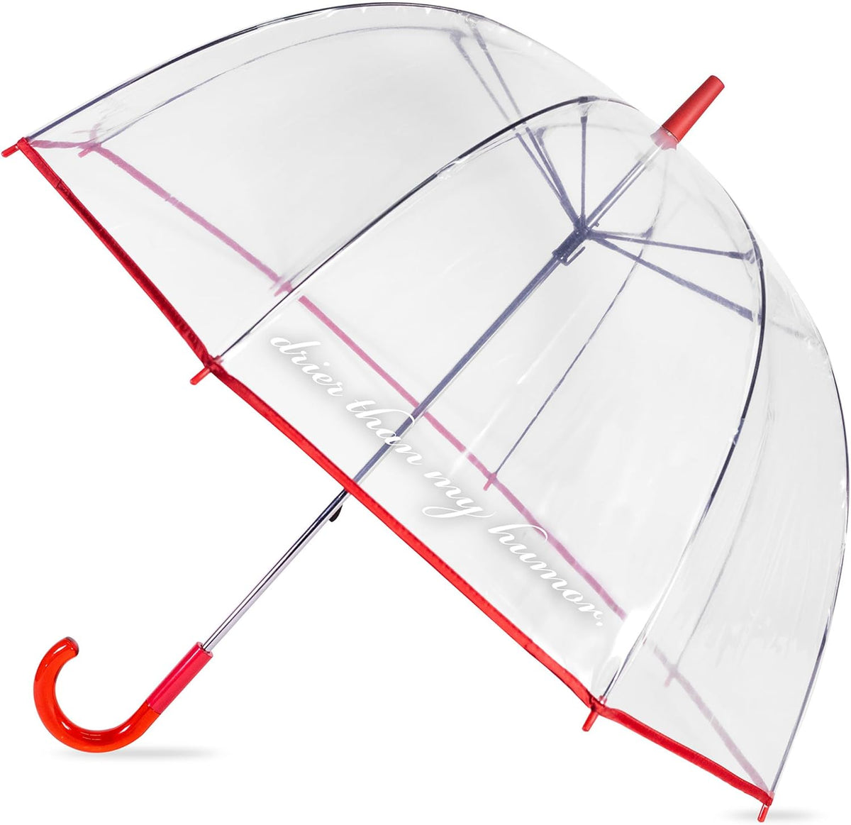 kate spade new york Clear Umbrella for Rain, Large Bubble Umbrella for Adults with Floral Design