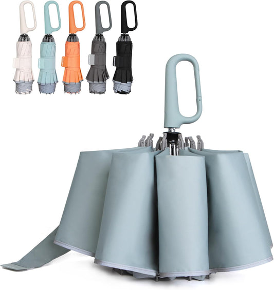 QWB Inverted Umbrella With Auto Open Close Windproof Compact Travel