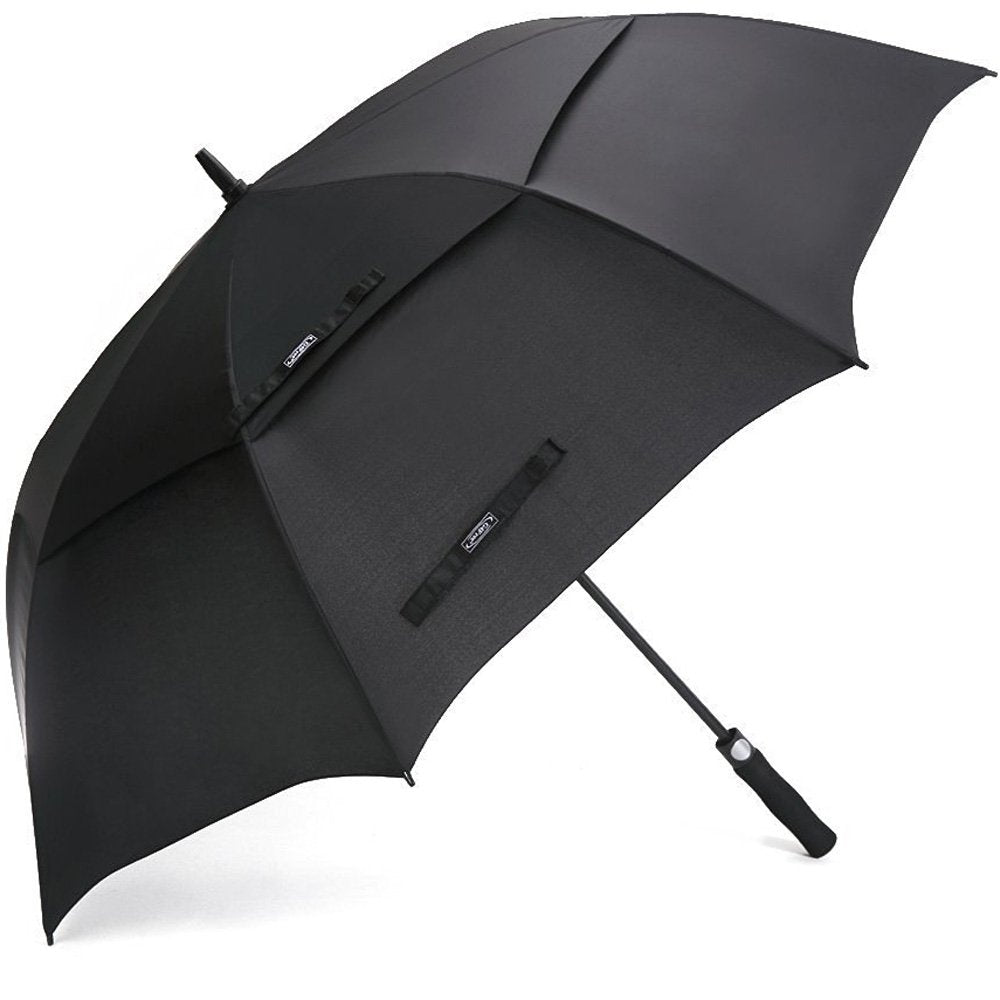 G4Free 47/54/62/68/72 Inch Golf Umbrella Windproof Auto Open Large Umbrella | Oversized Stick Umbrella, Extra Large, Vented Double Canopy, Waterproof 210T Pongee Fabric, Fiberglass Frame, EVA Foam Handle