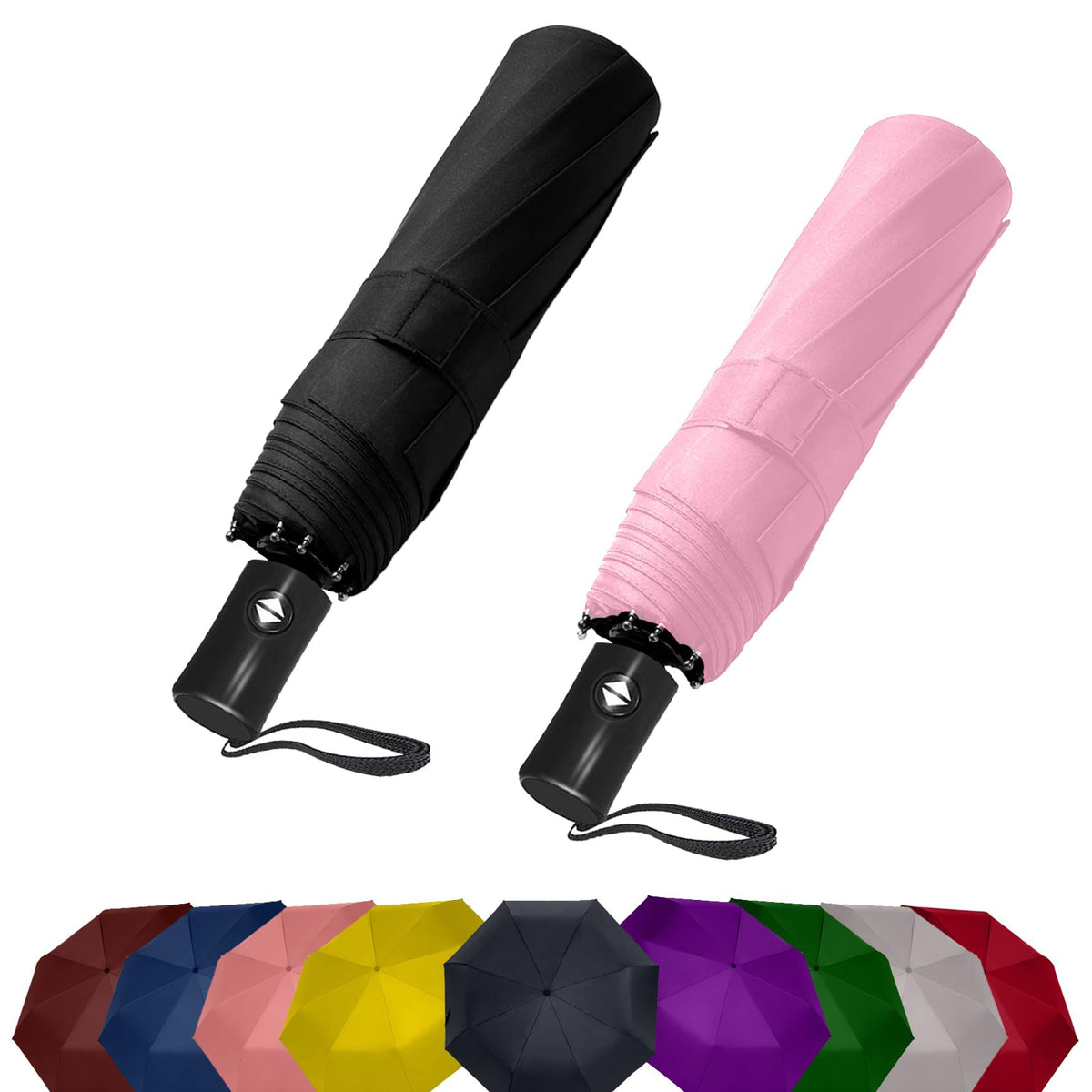 Compact Travel Umbrella - Windproof Auto Open/Close, Small Folding Umbrella for Rain & Sun with UPF50+ - Lightweight Frame, Waterproof - Fits Backpack, Purse, Suitcase.(Garden Butterfly)